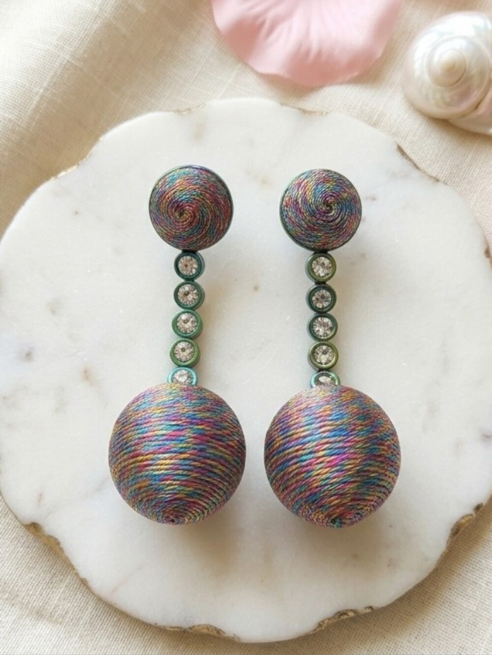 NEW Tuckernuck Drop Latern Earrings Multi